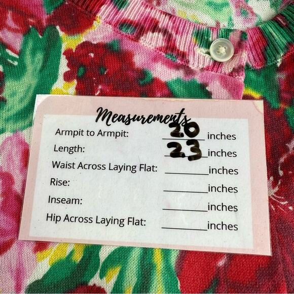 TALBOTS Charming Cardigan Button Front Spring Floral Multicolor Size XLP - Picture 13 of 13